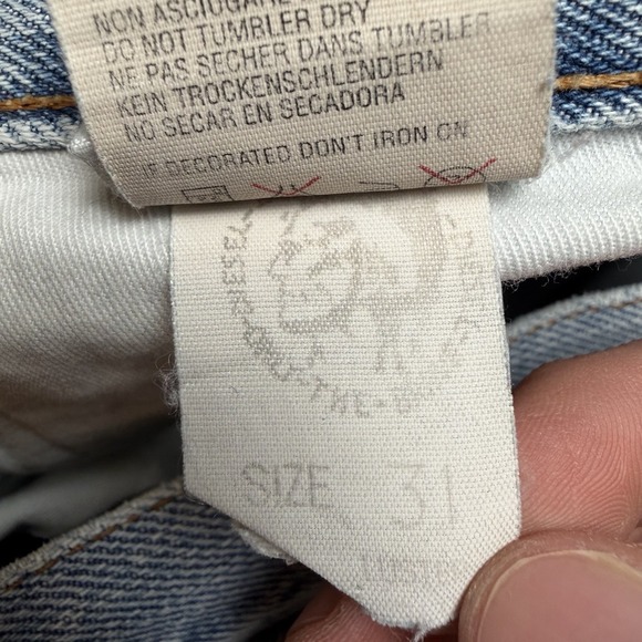 Diesel Luster Jeans Men 31x29 Blue Slim Fit Denim Light Wash Made in Italy Y2K - Picture 11 of 16